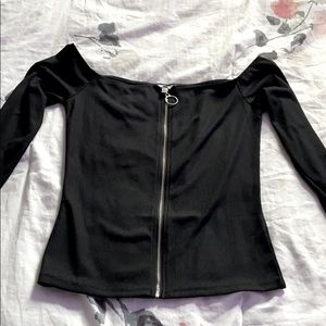 Charlotte Russe long sleeve zip up top